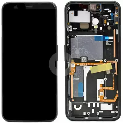 LCD Touchscreen (excl adhesive) - Black, Google Pixel 4