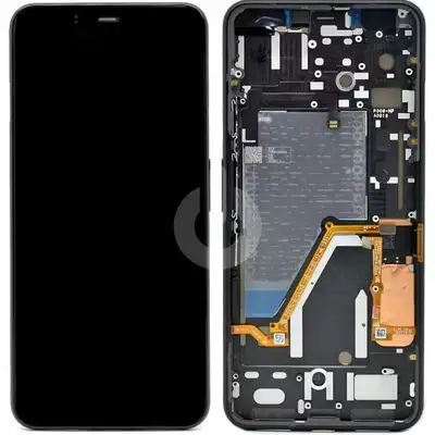 LCD Touchscreen (excl adhesive) - Black, Google Pixel 4 XL