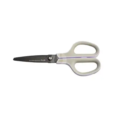 PLUS SC-175SF NON-STICK Scissor incl. holster Wihte/Grey