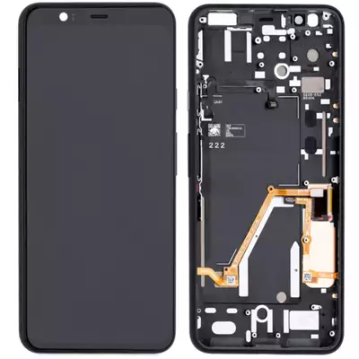 LCD Touchscreen with frame - Black, (Refurb) for model Google Pixel 4 XL