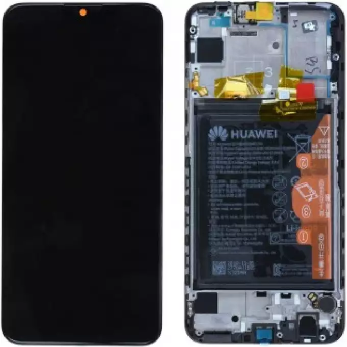 Wyświetlacz z baterią do Huawei P Smart (2020) - czarny
