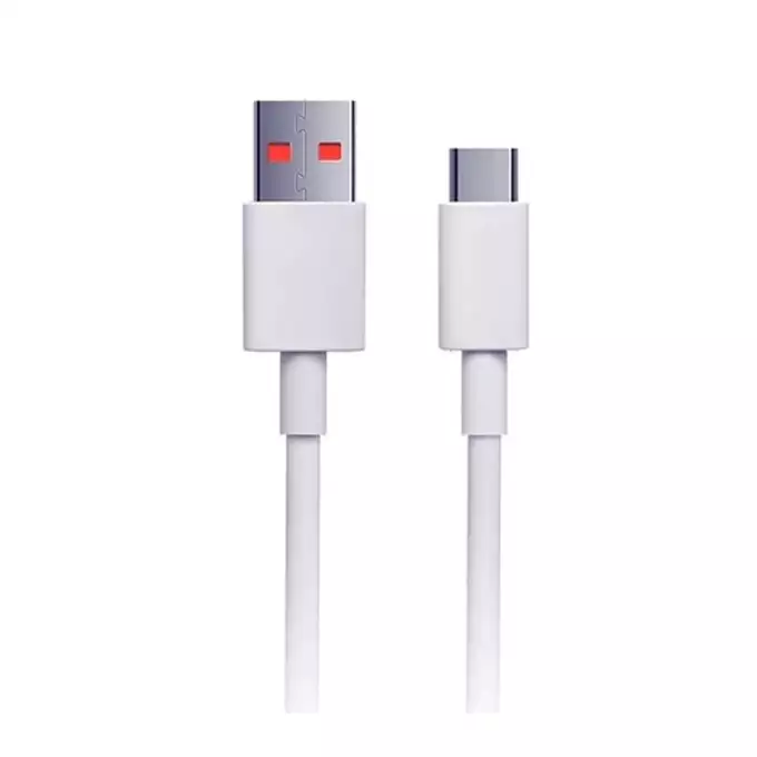 USB Data Cable  - Type C 5A White for models Xiaomi Mi 10/Mi11 Lite and others.