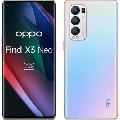 Klapka baterii do Oppo Find X3 Lite / Reno 5 - srebrna