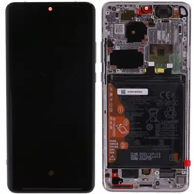 Wyświetlacz i bateria do Huawei P50 Pro - biały