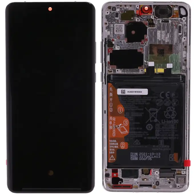 Wyświetlacz i bateria do Huawei P50 Pro - biały