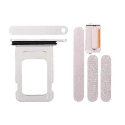 Zestaw przycisków + szufladka karty sim do iPhone 14 Plus - biały