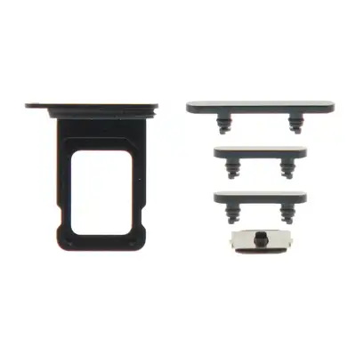 Zestaw przycisków + szufladka karty sim do iPhone 14 - czarny