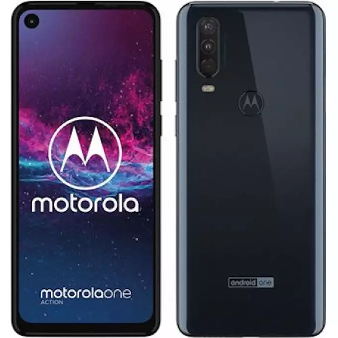 Klapka baterii do Motorola One Action - denim blue