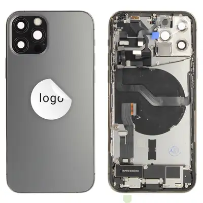 Klapka baterii do iPhone 12 Pro - szara (Pulled)