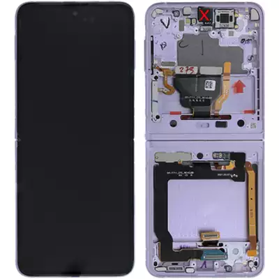 Wyświetlacz do Samsung Galaxy Z Flip 3 5G SM-F711 (bez kamery) - lawendowy