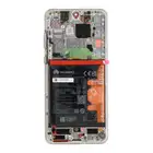 Wyświetlacz + bateria do Huawei Mate 50 - srebrny