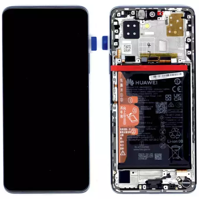 Wyświetlacz + bateria do Huawei Nova 9 SE - niebieski