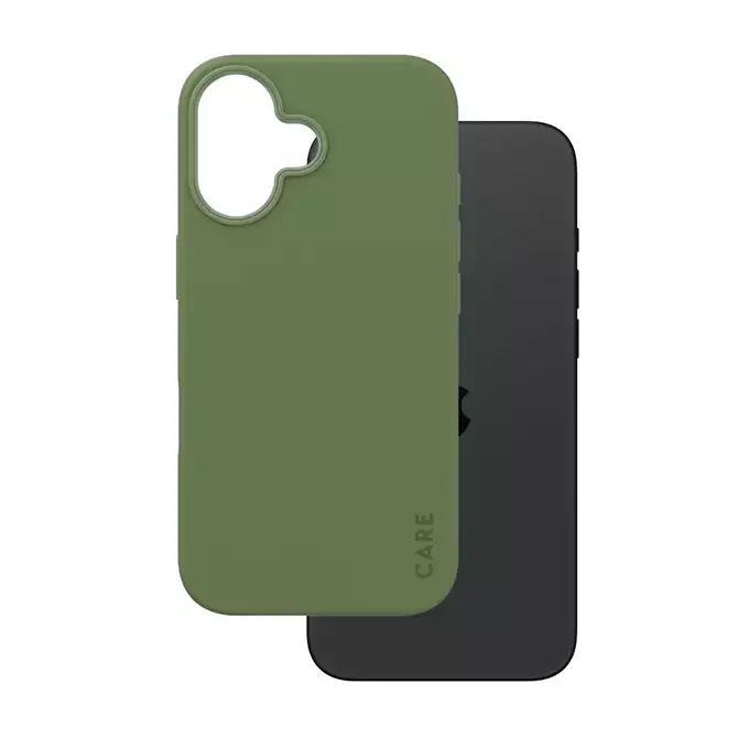 Etui CARE by PanzerGlass Fashion iPhone 16 zielony MagSafe