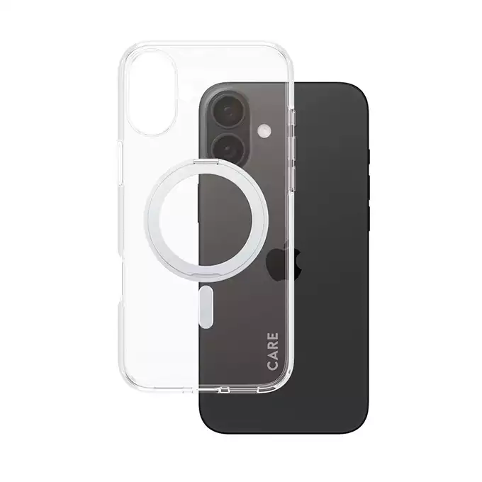 Etui CARE by PanzerGlass Feature Kickstand iPhone 16 Plus srebrny MagSafe