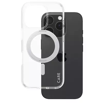 Etui CARE by PanzerGlass Feature Kickstand iPhone 16 Pro srebrny MagSafe