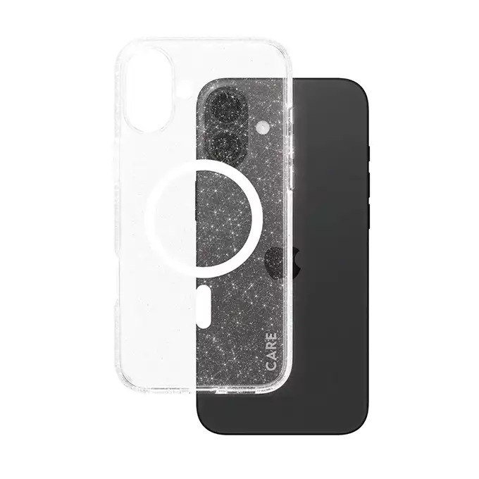 Etui CARE by PanzerGlass Flagship Star Lit iPhone 16 Plus biały MagSafe