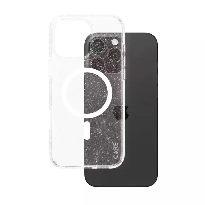 Etui CARE by PanzerGlass Flagship Star Lit iPhone 16 Pro Max biały MagSafe