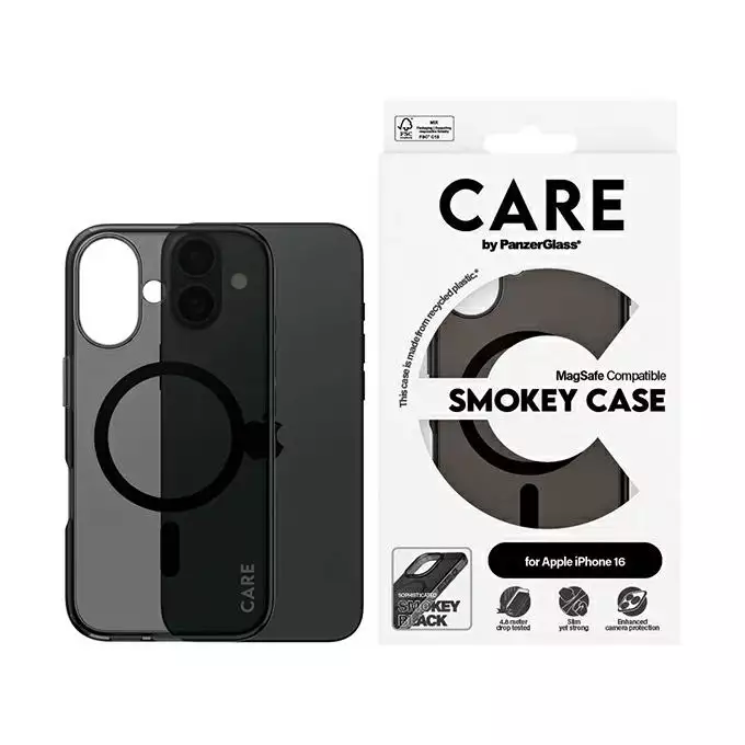 Etui CARE by PanzerGlass Flagship iPhone 16 dymny MagSafe