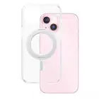 Etui CARE by PanzerGlass Kickstand iPhone 15 MagSafe srebrny