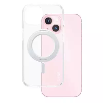 Etui CARE by PanzerGlass Kickstand iPhone 15 MagSafe srebrny