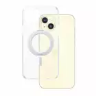 Etui CARE by PanzerGlass Kickstand iPhone 15 Plus MagSafe srebrny