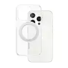 Etui CARE by PanzerGlass Kickstand iPhone 15 Pro MagSafe srebrny