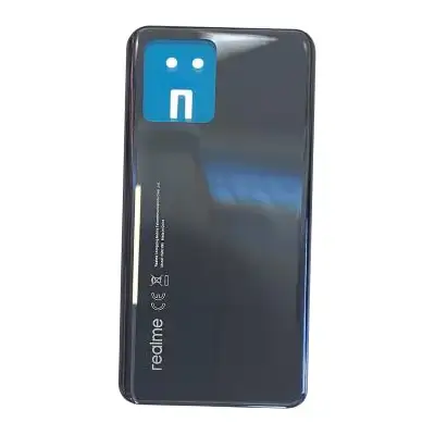 Klapka baterii -  Czarna; Realme 8 4G (without text Dare to Leap)