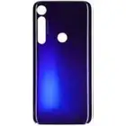 Klapka baterii - Niebieska; Motorola G8 Plus