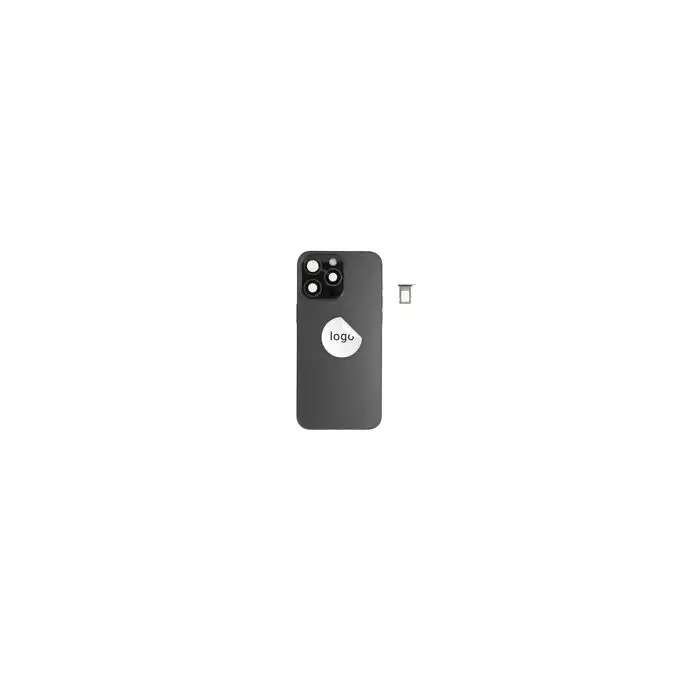 Klapka baterii (Pulled A) incl. small parts - Czarna; do iPhone 15 Pro Max