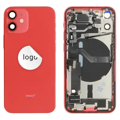Klapka baterii (Pulled A) incl. small parts - Czerwona; For iPhone 12 mini