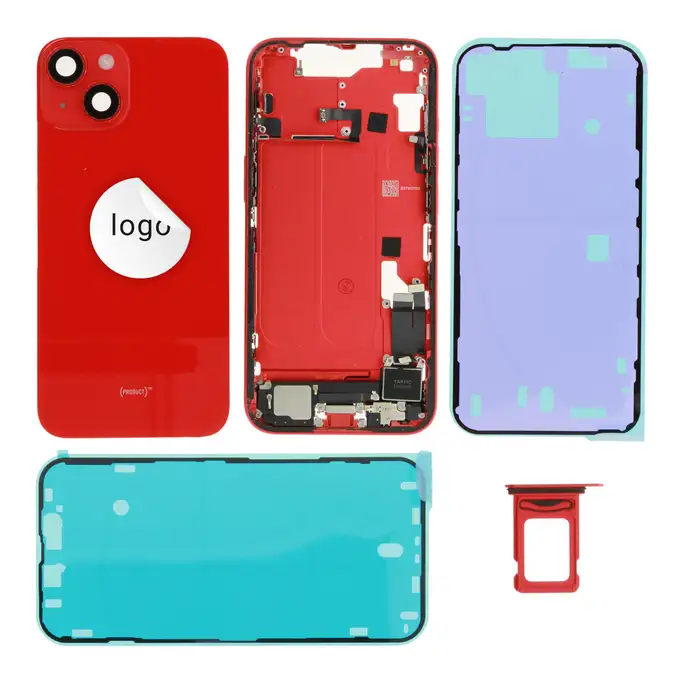Klapka baterii (Pulled A) incl. small parts - Czerwona; do iPhone 14