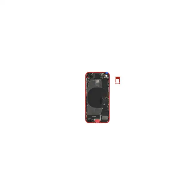 Klapka baterii (Pulled A) incl. small parts - Czerwona; do iPhone SE (2020)