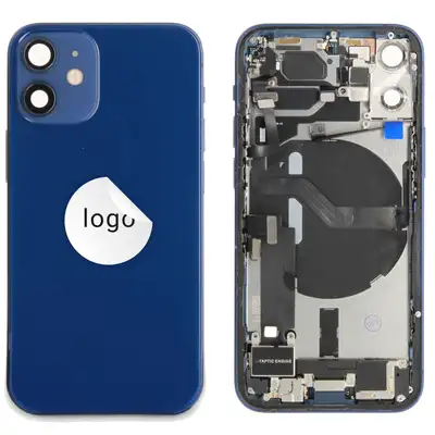 Klapka baterii (Pulled A) incl. small parts - Niebieska; For iPhone 12 mini