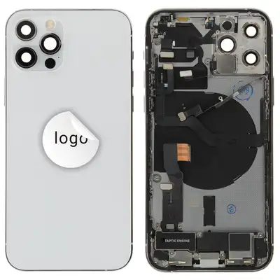 Klapka baterii (Pulled A) incl. small parts - Srebrna; For iPhone 12 Pro