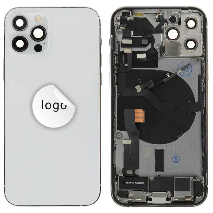 Klapka baterii (Pulled A) incl. small parts - Srebrna; For iPhone 12 Pro