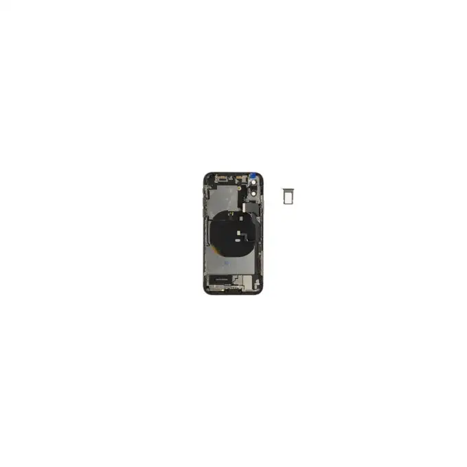Klapka baterii (Pulled A) incl. small parts -  Szara; do iPhone X