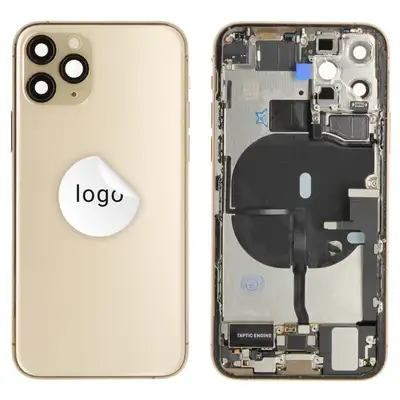 Klapka baterii (Pulled A) incl. small parts - Złota; For iPhone 11 Pro