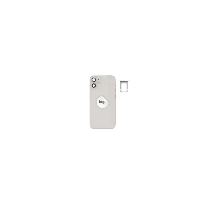 Klapka baterii (Pulled B) incl. small parts - Biała; For iPhone 12 mini