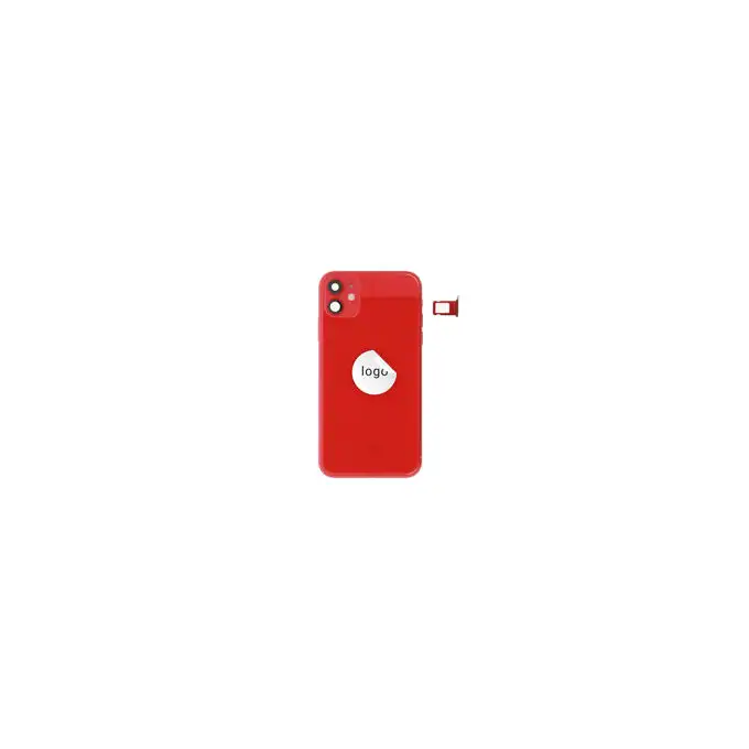 Klapka baterii (Pulled B) incl. small parts - Czerwona; For iPhone 11