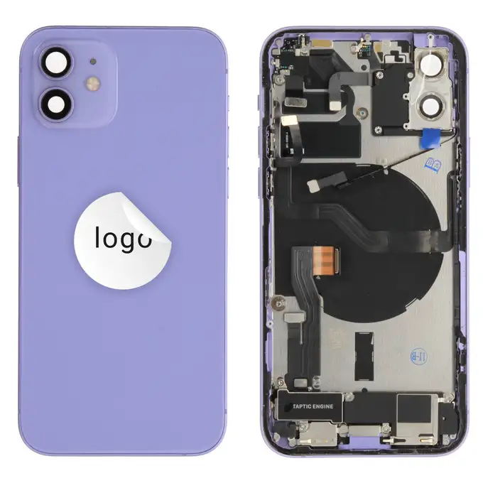 Klapka baterii (Pulled B) incl. small parts - Fioletowa; For iPhone 12