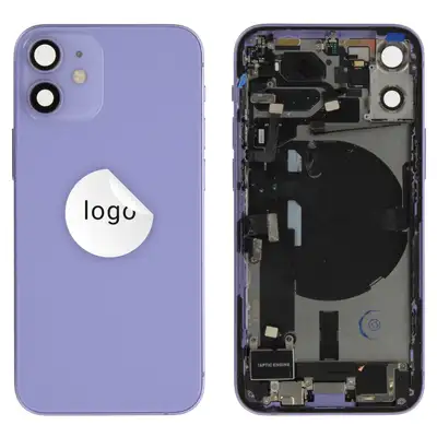 Klapka baterii (Pulled B) incl. small parts - Fioletowa; For iPhone 12 mini
