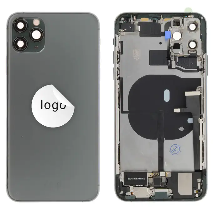Klapka baterii (Pulled B) incl. small parts - Zielona; For iPhone 11 Pro Max