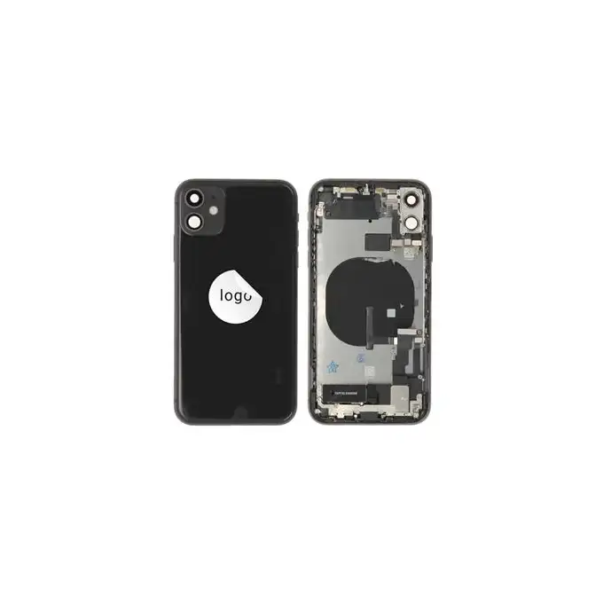 Klapka baterii (Pulled C) incl. small parts - Czarna; For iPhone 11