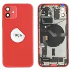 Klapka baterii (Pulled C) incl. small parts - Czerwona; For iPhone 12