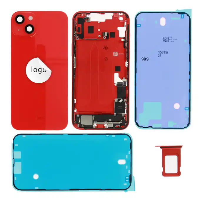 Klapka baterii (Pulled C) incl. small parts - Czerwona; do iPhone 14 Plus