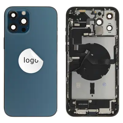 Klapka baterii (Pulled C) incl. small parts - Niebieska; For iPhone 12 Pro Max