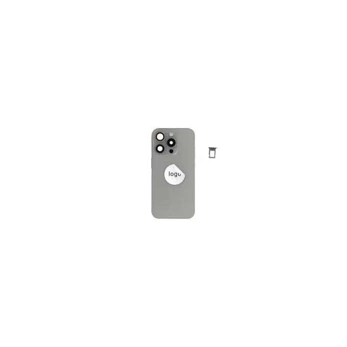 Klapka baterii (Pulled C) incl. small parts - Szara; do iPhone 15 Pro