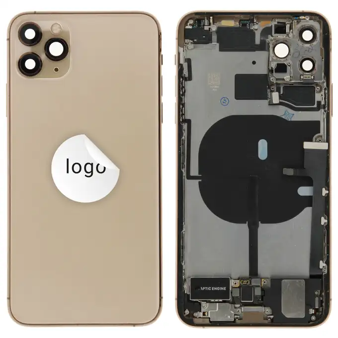 Klapka baterii (Pulled C) incl. small parts - Złota; For iPhone 11 Pro Max