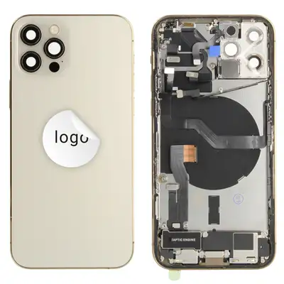 Klapka baterii (Pulled C) incl. small parts - Złota; For iPhone 12 Pro