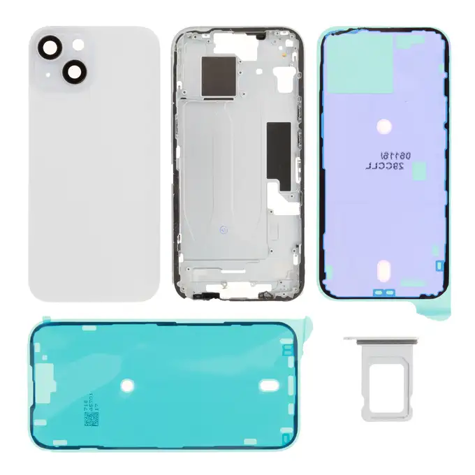 Klapka baterii kit (excl. Logo) - Niebieska; do iPhone 15